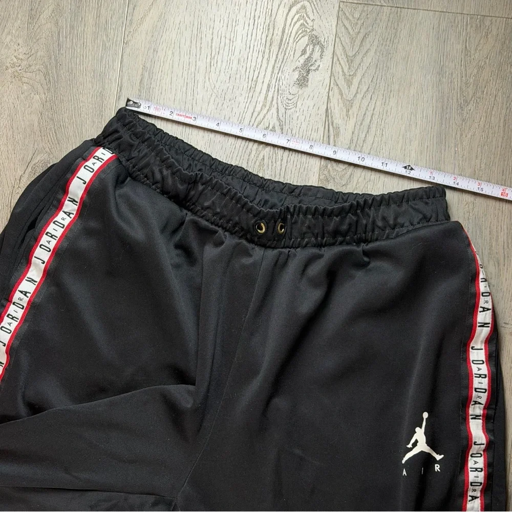 Jordan Track Pants Mens XL Black Tape Side Stripe Joggers Cuffed AQ2696-010 - Picture 11 of 12